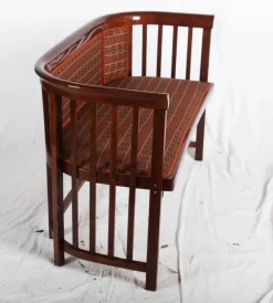 Pamono Antique Bentwood Settee by Josef Hoffmann for Thonet Hot