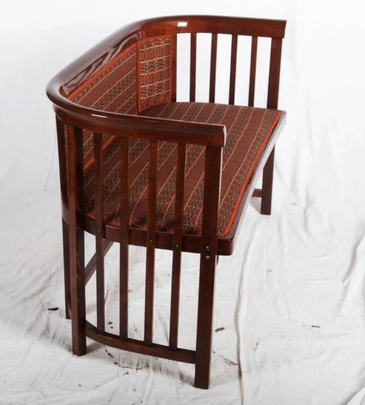 Pamono Antique Bentwood Settee by Josef Hoffmann for Thonet Hot