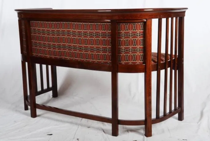Pamono Antique Bentwood Settee by Josef Hoffmann for Thonet Hot