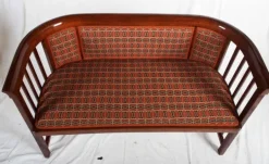 Pamono Antique Bentwood Settee by Josef Hoffmann for Thonet Hot