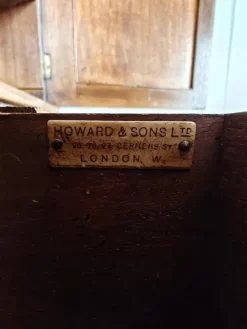 Pamono Antique Berners Street Linen Press Cabinet in Light Oak from Howard & Son's, 1800s Best