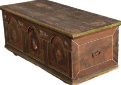 Pamono Antique Bevelled Softwood Chest, 1900 Best