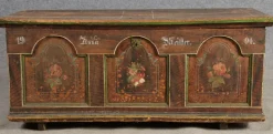 Pamono Antique Bevelled Softwood Chest, 1900 Best