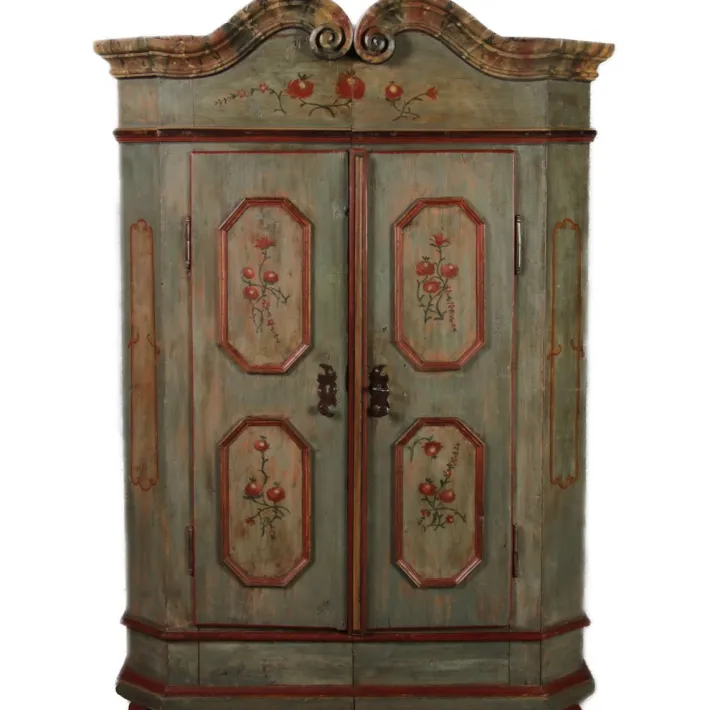 Pamono Antique Bevelled Softwood Cabinet, 1800 Best