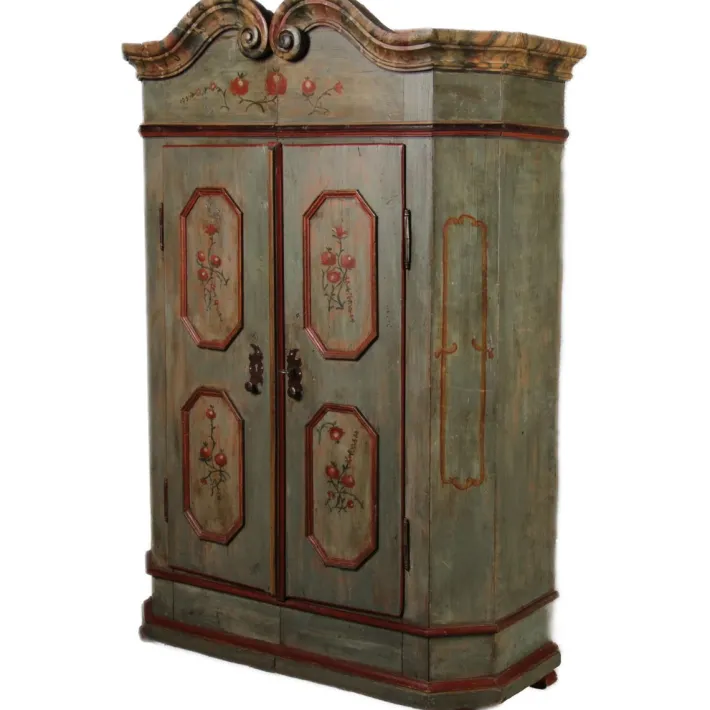 Pamono Antique Bevelled Softwood Cabinet, 1800 Best