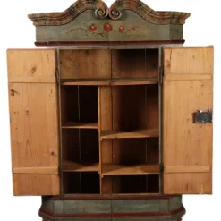 Pamono Antique Bevelled Softwood Cabinet, 1800 Best