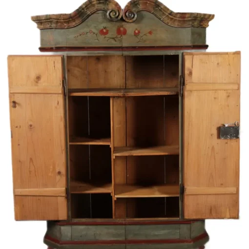 Pamono Antique Bevelled Softwood Cabinet, 1800 Best