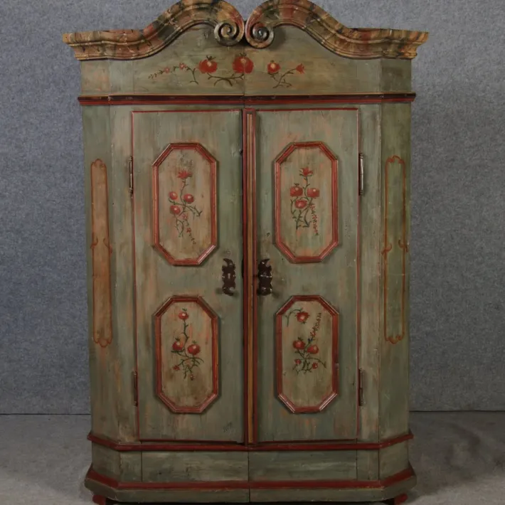 Pamono Antique Bevelled Softwood Cabinet, 1800 Best