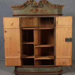 Pamono Antique Bevelled Softwood Cabinet, 1800 Best