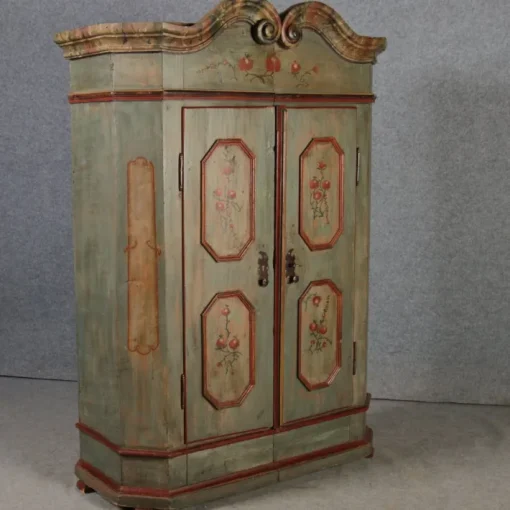 Pamono Antique Bevelled Softwood Cabinet, 1800 Best