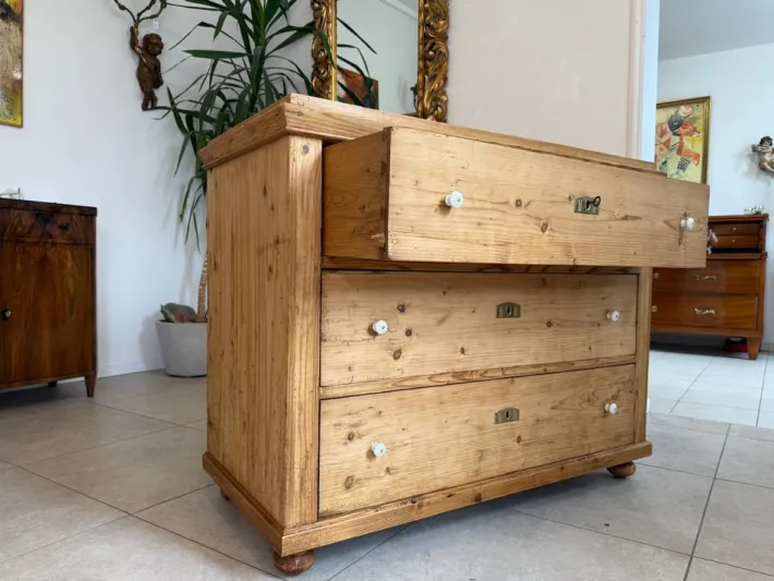 Pamono Antique Biedermeier Chest of Drawers 3 Drawers Clearance