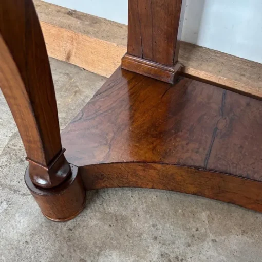 Pamono Antique Biedermeier Console in Walnut & Marble Discount