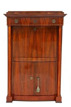 Pamono Antique Biedermeier Nutwood Secretary, 1825 Sale
