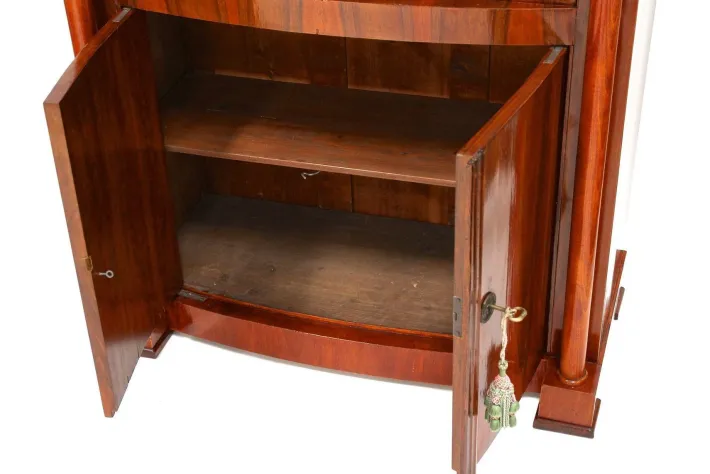 Pamono Antique Biedermeier Nutwood Secretary, 1825 Sale