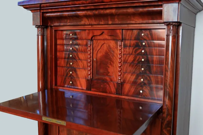 Pamono Antique Biedermeier Secretary, 1890s Outlet