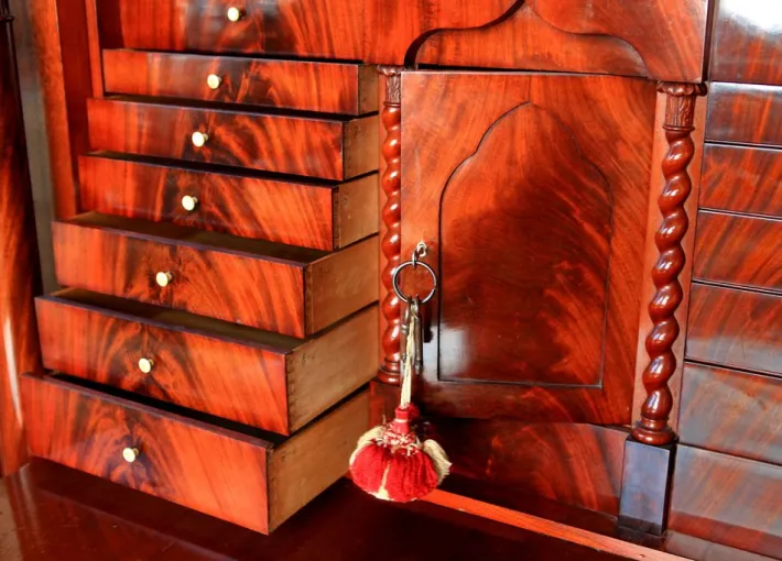 Pamono Antique Biedermeier Secretary, 1890s Outlet