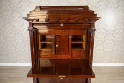 Pamono Antique Biedermeier Secretary with Mahogany, 1840 New
