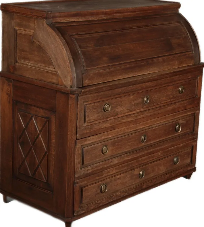 Pamono Antique Biedermeier Secretary in Oak, 1800 Clearance