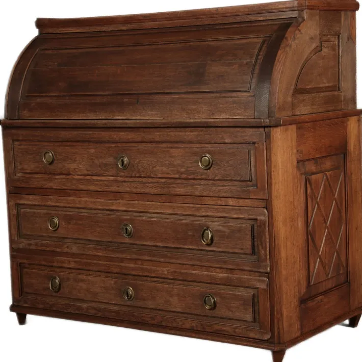 Pamono Antique Biedermeier Secretary in Oak, 1800 Clearance