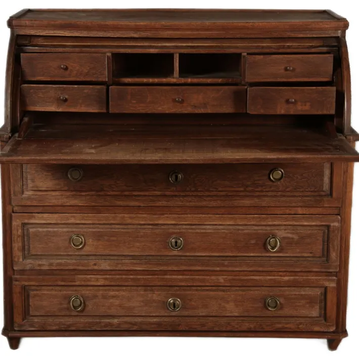 Pamono Antique Biedermeier Secretary in Oak, 1800 Clearance