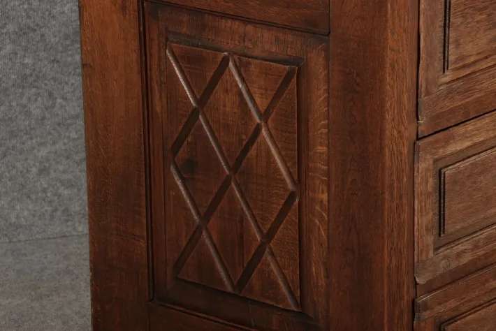 Pamono Antique Biedermeier Secretary in Oak, 1800 Clearance