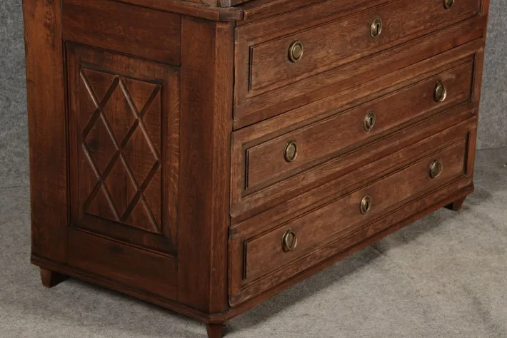 Pamono Antique Biedermeier Secretary in Oak, 1800 Clearance