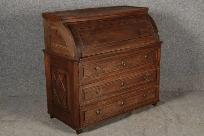 Pamono Antique Biedermeier Secretary in Oak, 1800 Clearance
