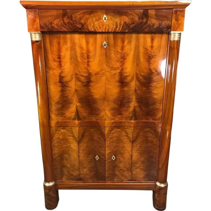 Pamono Antique Biedermeier Secretary Desk, Germany, 1820s