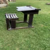 Pamono Antique Brown Painted Children's School Bench and Desk, 1920s New