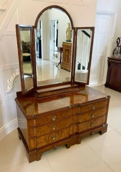Pamono Antique Burr Walnut Dressing Table, 1920 Online