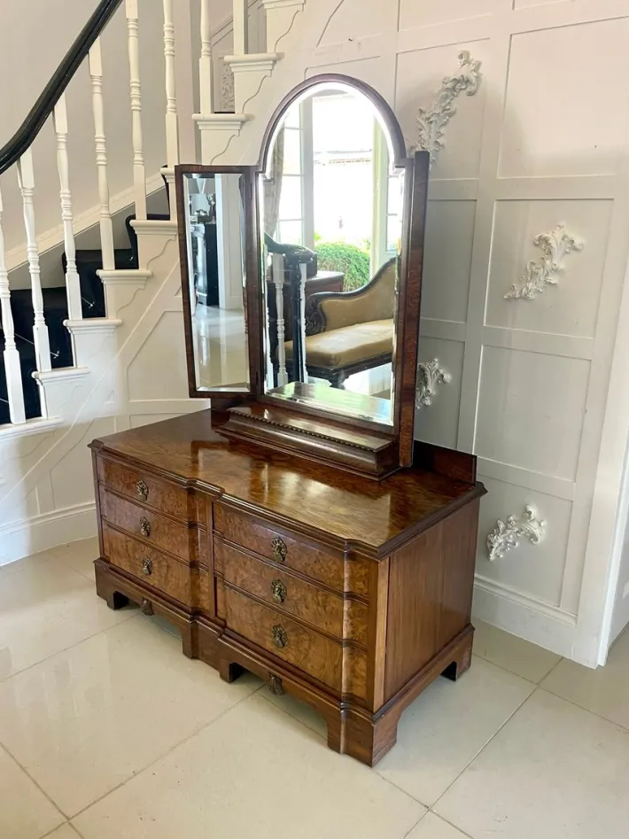 Pamono Antique Burr Walnut Dressing Table, 1920 Online