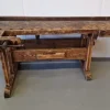 Pamono Antique Carpenter's Table in Birch Hot