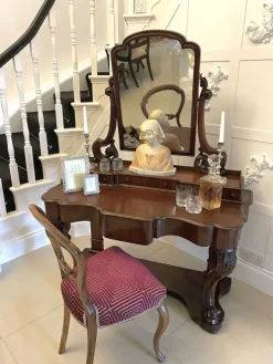 Pamono Antique Carved Mahogany Dressing Table, 1860s Sale