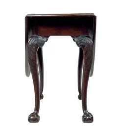 Pamono Antique Carved Mahogany Drop Leaf Table, 1780 Discount