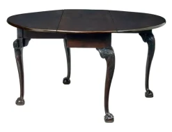 Pamono Antique Carved Mahogany Drop Leaf Table, 1780 Discount