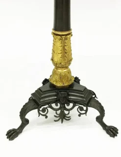 Pamono Antique Charles X Chess Table in Bronze Gilded Inlaid with Marble and Stones Discount