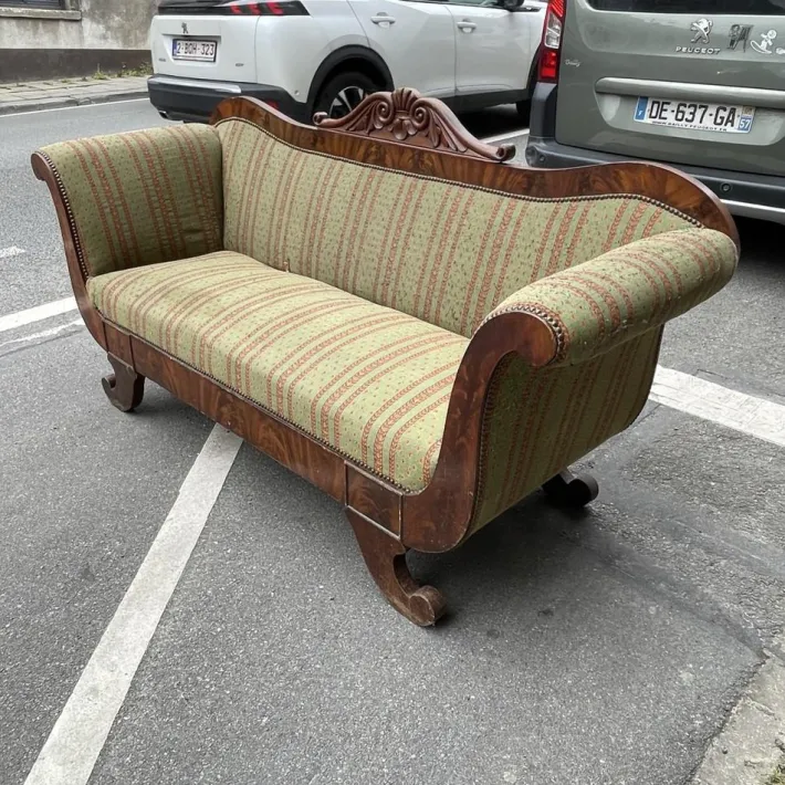 Pamono Antique Charles X Style Gondole Sofa, 19th Century Best