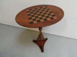 Pamono Antique Chess Table in Mahogany