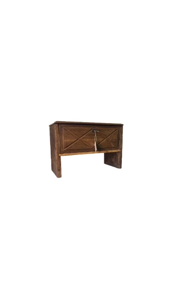 Pamono Antique Chestnut Chest, 1800s