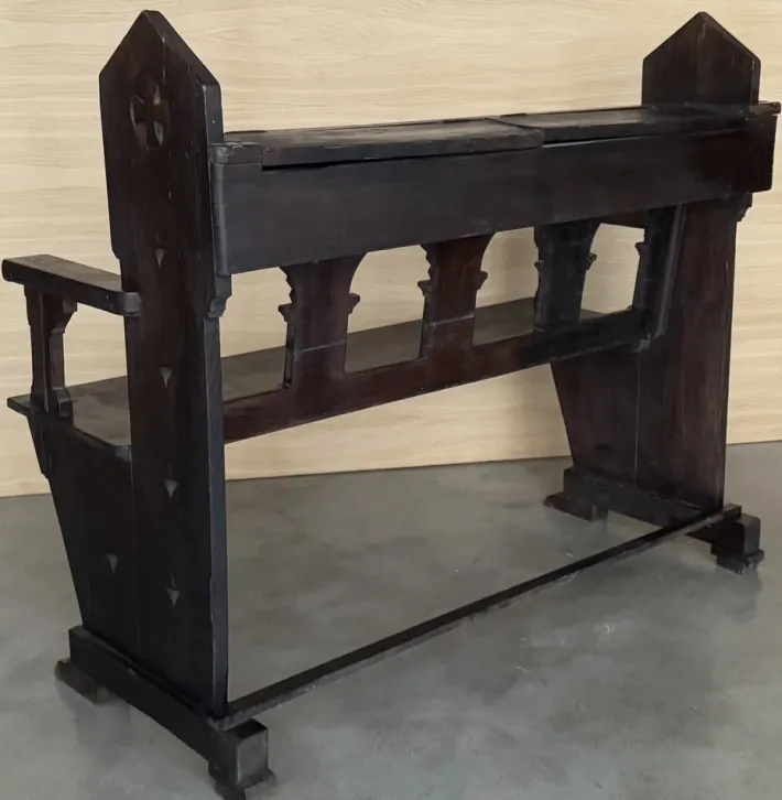 Pamono Antique Church Bench in Oak, 1890 Online