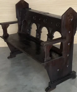 Pamono Antique Church Bench in Oak, 1890 Online