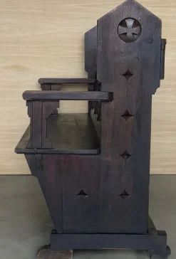 Pamono Antique Church Bench in Oak, 1890 Online