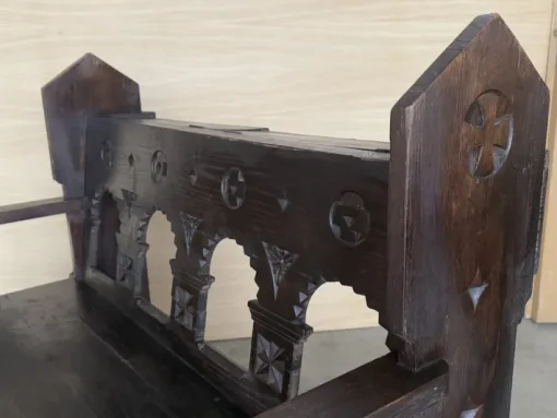 Pamono Antique Church Bench in Oak, 1890 Online