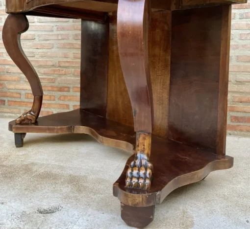 Pamono Antique Console Table in Wood with Drawer