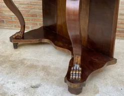 Pamono Antique Console Table in Wood with Drawer