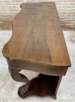 Pamono Antique Console Table in Wood with Drawer