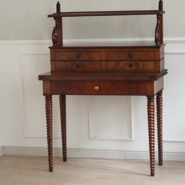 Pamono Antique Console Table with Secretary, 1890s Hot