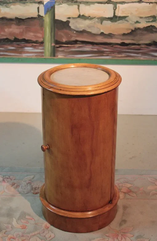 Pamono Antique Cylindrical Nightstand Hot