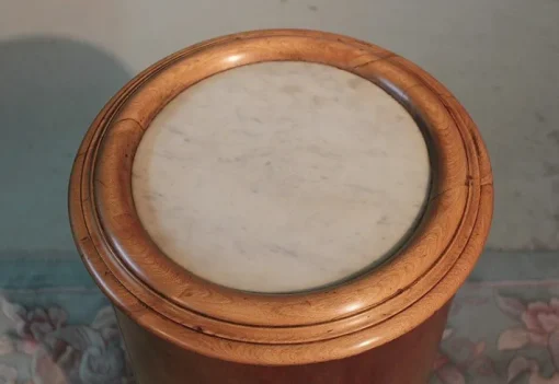 Pamono Antique Cylindrical Nightstand Hot