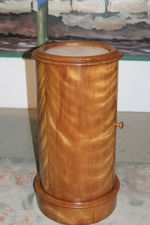 Pamono Antique Cylindrical Nightstand Hot
